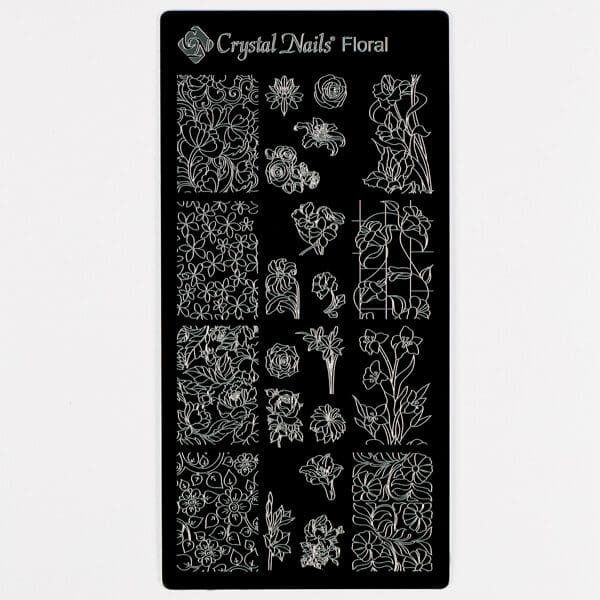 CN Nail stamp templates - floral