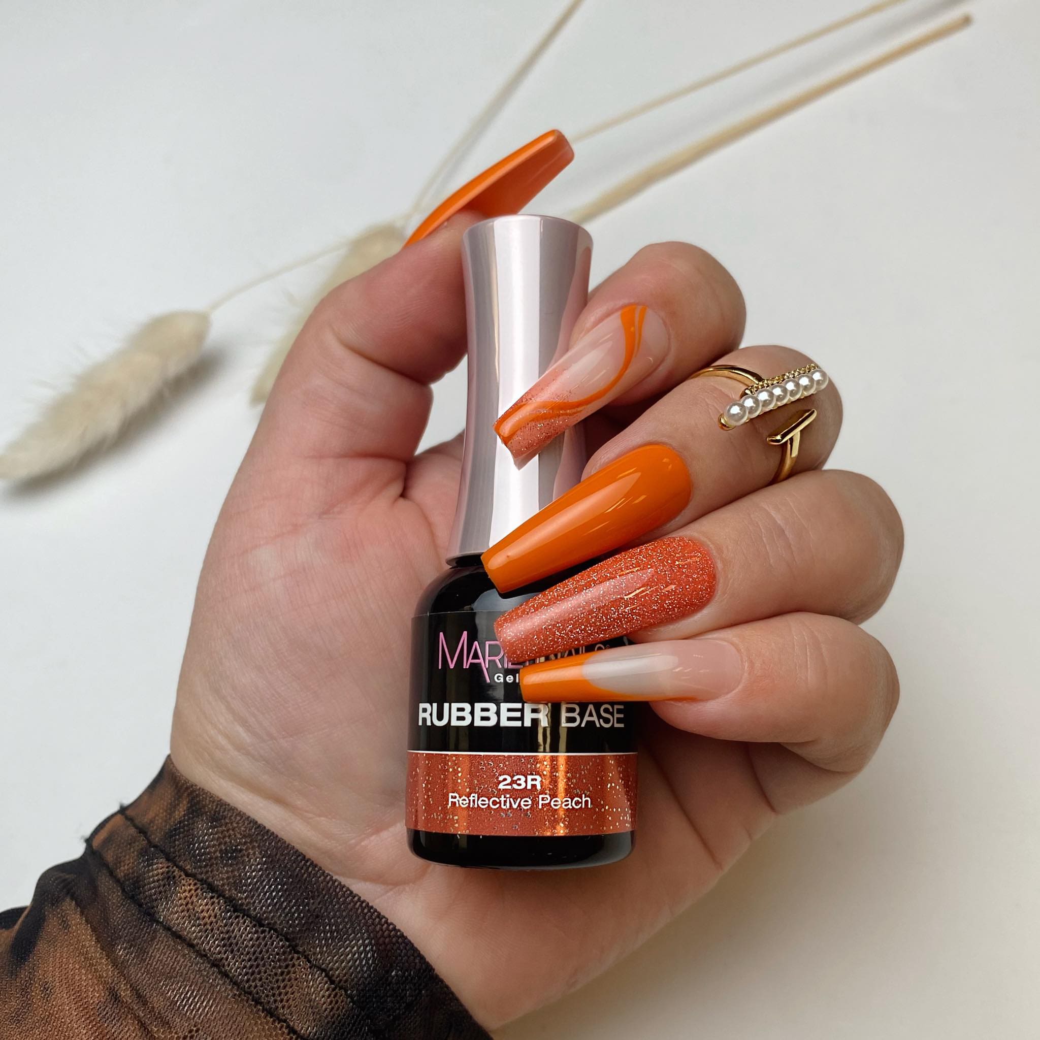 MN Rubber Base - 23R Reflective Peach 7ml THF - Image 2