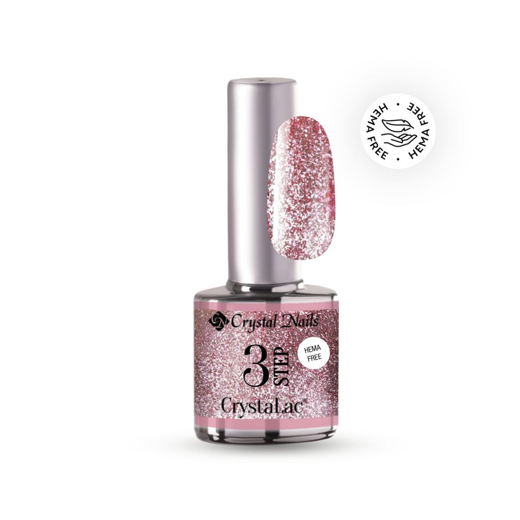 CN 3S HEMA FREE CrystaLac #05FP Full Platinum - Sparkling rose quartz