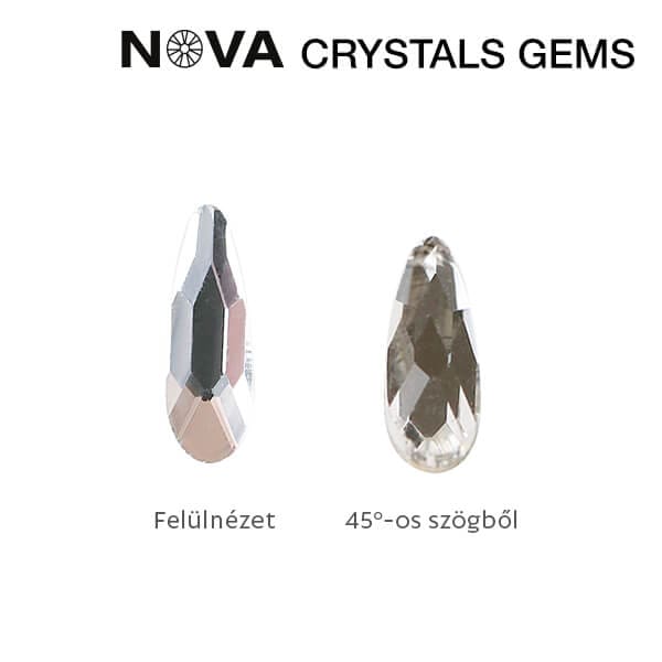 CN NOVA Crystals (10pcs) - Drop 2x6 mm Crystal