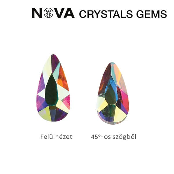 CN NOVA Crystals (10pcs) - Drop 5x3 mm Crystal AB