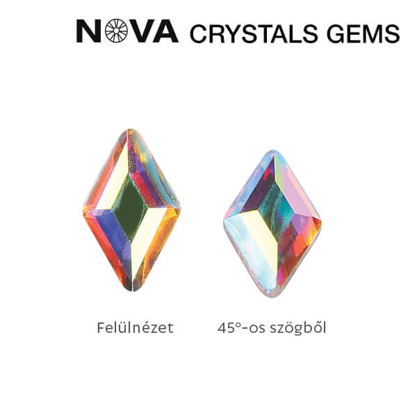 CN NOVA Crystals (10pcs) - Rhomb 3x5 mm Crystal AB