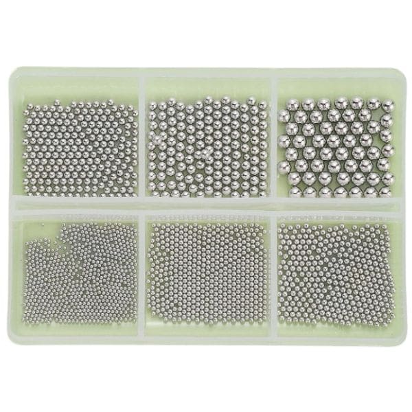 Caviar beads silver, 6 sizes. - Image 2