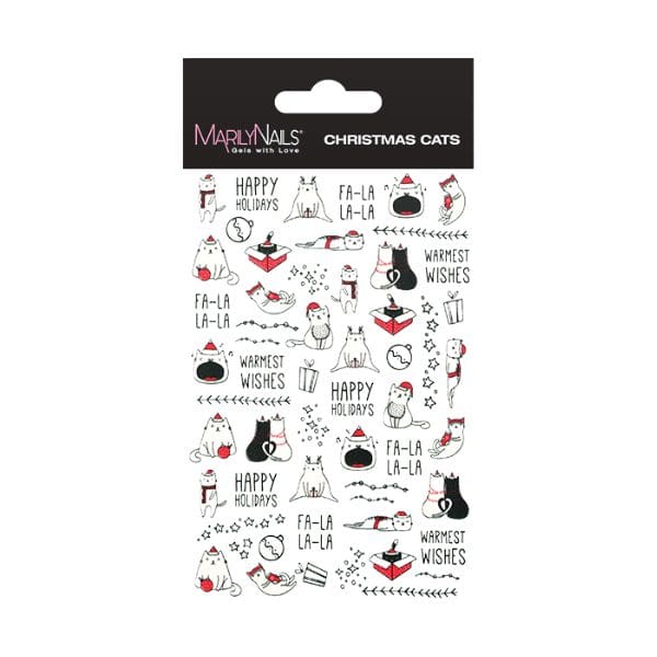 Water Decal - Christmas Cats