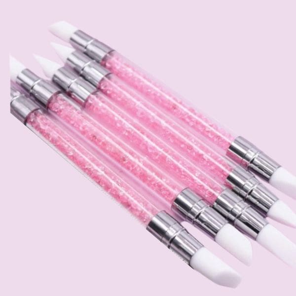 Brush kit pink - silicone 5pcs.