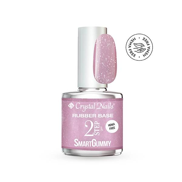 CN SmartGummy Rubber Base gel - Nr6 Shimmer rose THF