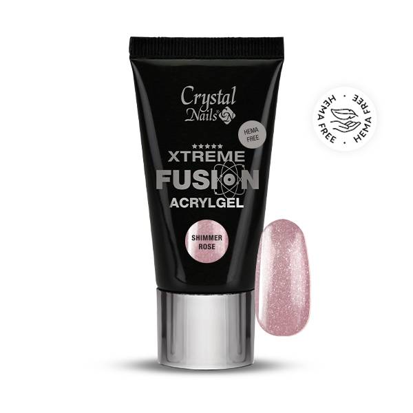 CN Xtreme Fusion AcrylGel - Shimmer Rose 30g THF